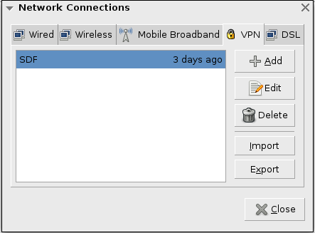 Network Manager - VPN Settings Overview